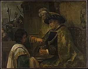 Pilate Washing His Hands by Rembrandt