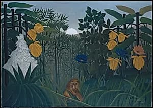 The Repast of the Lion by Henri Rousseau (le Douanier)