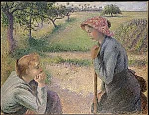 Two Young Peasant Women