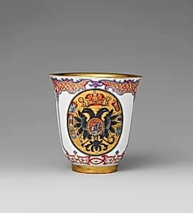 Beaker with Imperial Russian Arms by Vienna|Claudius Innocentius Du Paquier period
