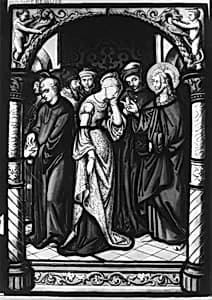 Christ and the Woman Taken in Adultery by Unknown Artist