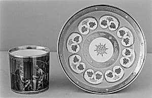 Cup and saucer by Imperial Porcelain Manufactory 