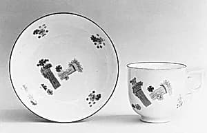 Cup and saucer by Meissen Manufactory