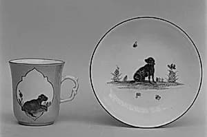 Cup and saucer by Meissen Manufactory