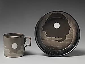 Cup and Saucer by Matthias Niedermayer|Imperial Porcelain Manufactory 