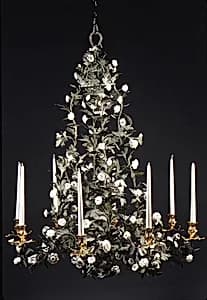 Eight-light chandelier by Vincennes Manufactory