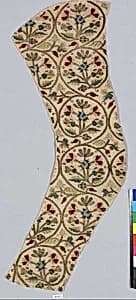 Embroidered sleeve pieces by Unknown Artist