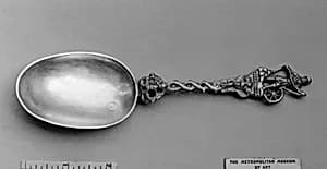 Figure-top spoon by Unknown Artist