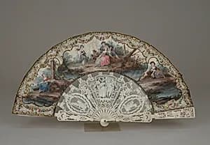 Folding fan by Unknown Artist