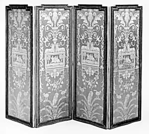 Four-leaf folding screen (Paravent) by Unknown Artist