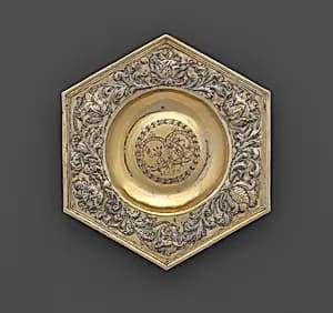 Hexagonal dish by Unknown Artist