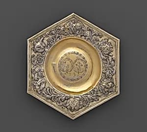 Hexagonal dish by Unknown Artist
