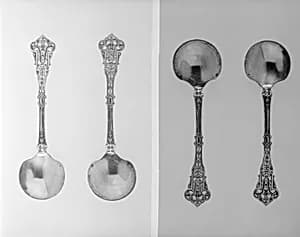 Ice cream spoon (one of a pair) by Unknown Artist