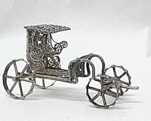 Miniature chaise (part of a set) by Unknown Artist