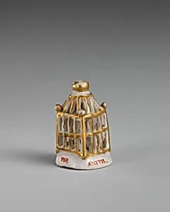 Miniature seal by Chelsea Porcelain Manufactory