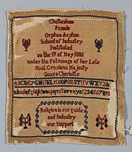 Orphan sampler by Unknown Artist