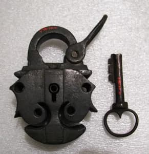 Padlock with key by Unknown Artist