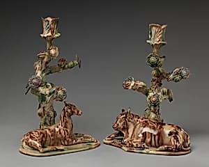 Pair of candlesticks by Unknown Artist