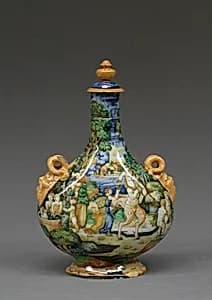 Pilgrim bottle by Orazio Fontana