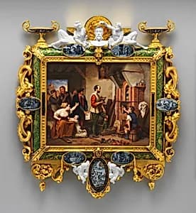 Portrait of Nicolas-Marie Moriot|Charles Alexandre Debacq|Jacob Meyer-Heine|Alexandre Laemlein|Jean-Baptiste-Jules Klagmann|Sèvres Manufactory|Armand Feuchère