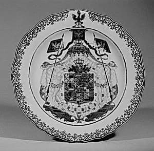 Plate (one of two) by Unknown Artist