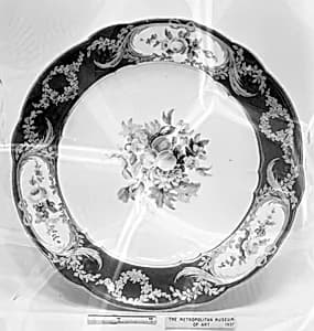 Plate (part of a service) by Sèvres Manufactory|Edme François Bouillat père|Geneviève-Louise Bouillat|Michel-Barnabé Chauvaux