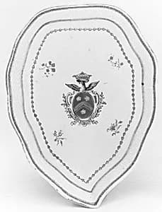 Sauceboat tray (part of a service) by Unknown Artist