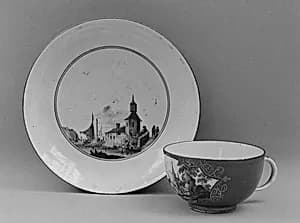 Saucer by Meissen Manufactory