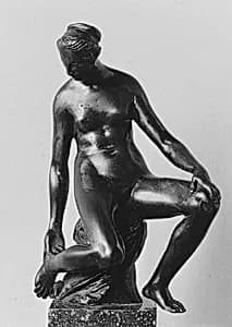 Seated Nude Woman Touching her Foot