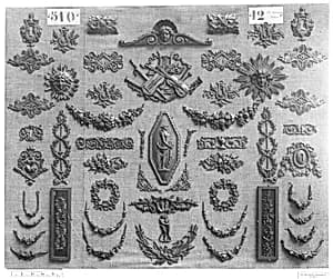Set of three keyhole escutcheons by Unknown Artist
