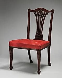 Side chair (one of a set of fourteen) by Thomas Chippendale|Robert Adam