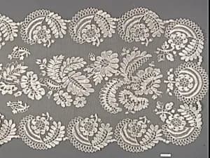 Silk bobbin lace scarf by Unknown Artist