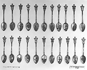 Souvenir spoon with view of the Castle Gebhardsberg, Bregenz by Unknown Artist