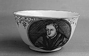 Teabowl and saucer by Unknown Artist