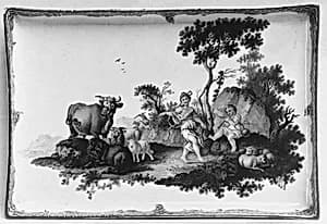 Tray (part of a set) by Meissen Manufactory