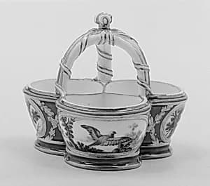 Triple salt by Sèvres Manufactory|Philippe Xhrouuet