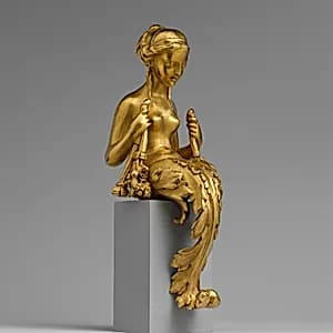 Vase or clock ornament by Unknown Artist