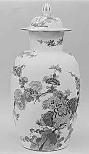 Vase with cover by Meissen Manufactory