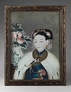 Woman with a pipe by Unknown Artist