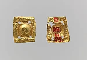 Bead ornaments, square, 7 by Unknown Artist