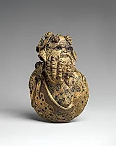 Bronze bust of a Silenus by Unknown Artist