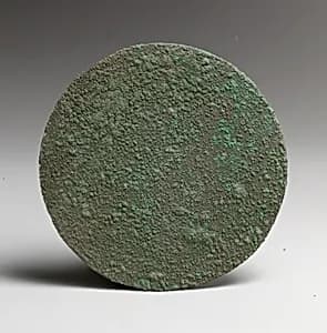 Bronze disk mirror by Unknown Artist