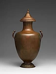 Bronze hydria (water jar) with lid by Unknown Artist