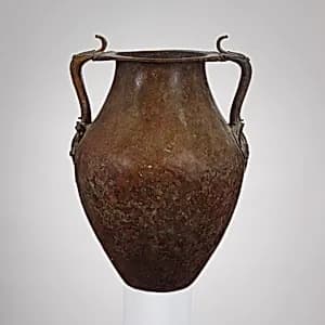 Bronze jar with two handles by Unknown Artist
