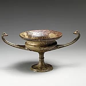 Bronze kylix (drinking cup) by Unknown Artist