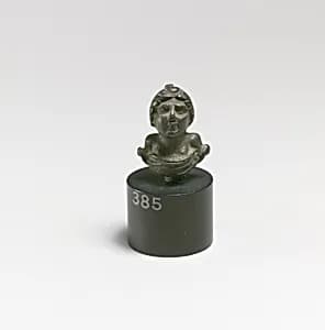 Bronze portrait bust of a girl by Unknown Artist