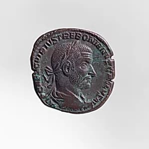 Bronze sestertius of Trebonianus Gallus by Unknown Artist