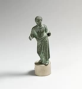 Bronze statuette of a man by Unknown Artist