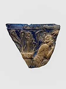 Cameo-glass cup fragment by Unknown Artist