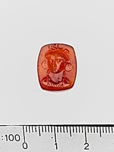 Carnelian ring stone by Unknown Artist